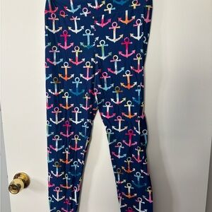 Fabulegs Colorful Anchor Print Leggings